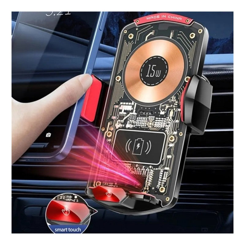 Crystal Wireless Phone Charger and Holder for Car