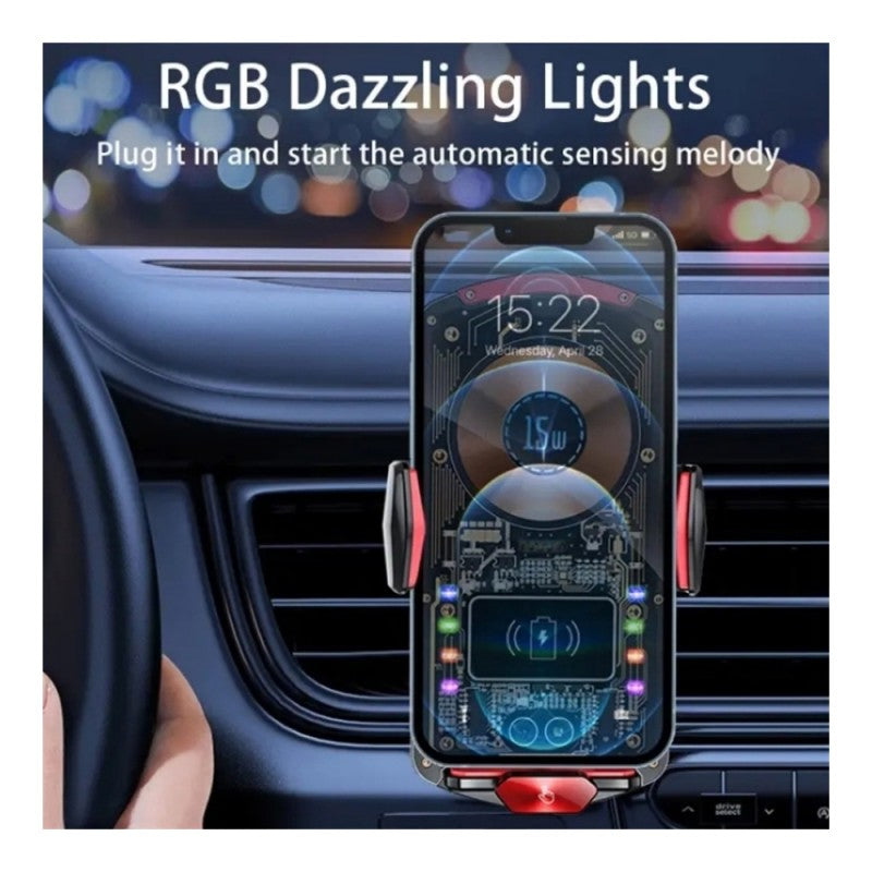 Crystal Wireless Phone Charger and Holder for Car