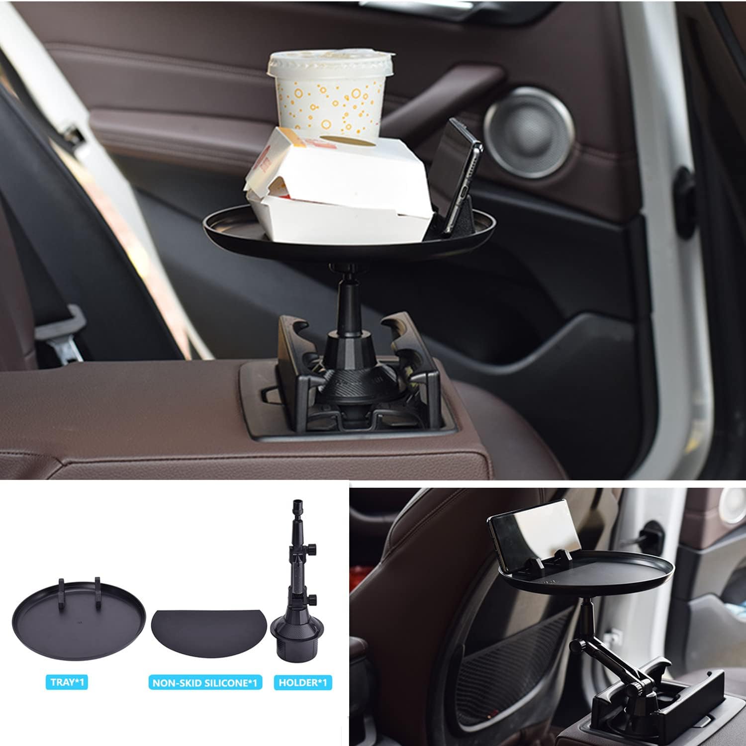 Cup Holder Food Tray for Car