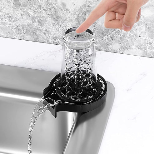 Automatic Quick Glass & Cup Bar Kitchen Sink Washer Rinser